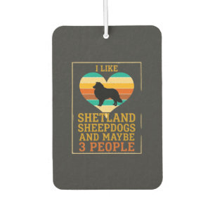 Like Shetland Sheepdogs Maybe People Dog Heart Car Air Freshener