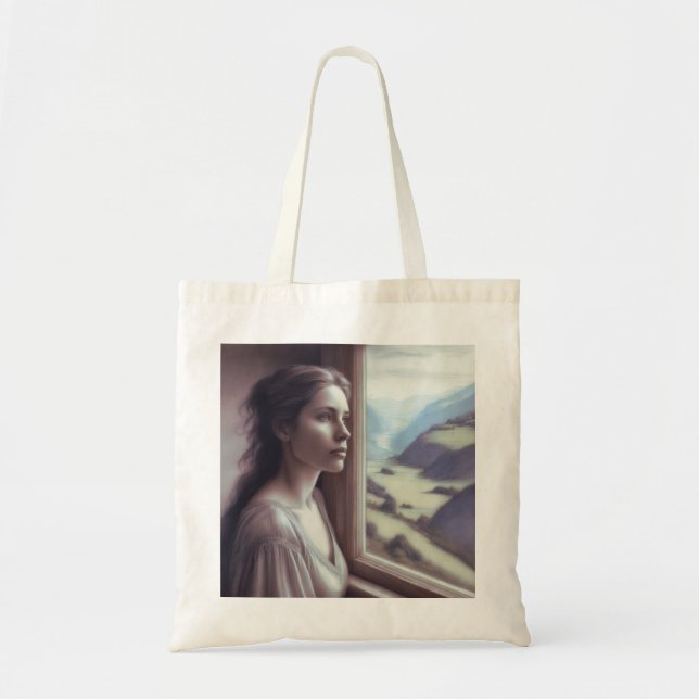 'Like Some Bold Seer in a Trance' Tote Bag (Front)