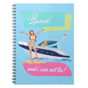 like speed boat notebook