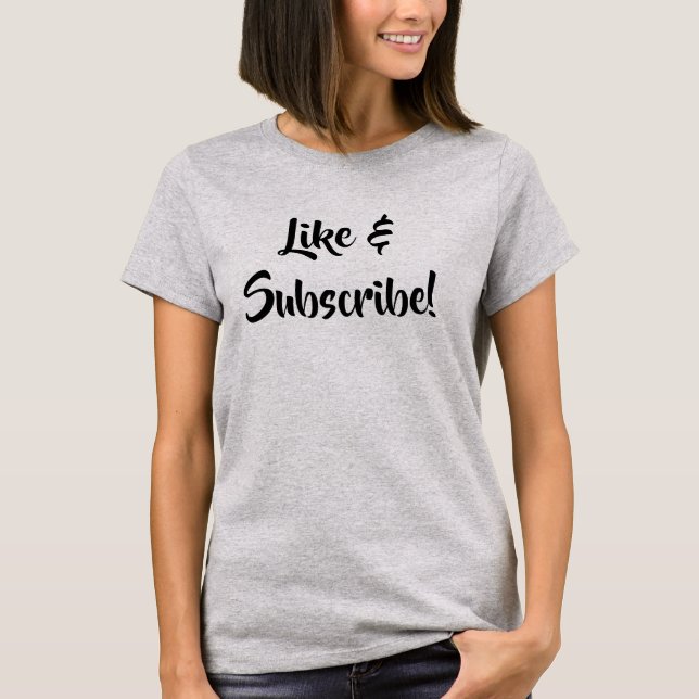 Like & Subscribe! Women's T-Shirt (Front)