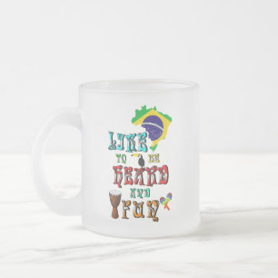Like To Be Heard And Fun Frosted Glass Coffee Mug