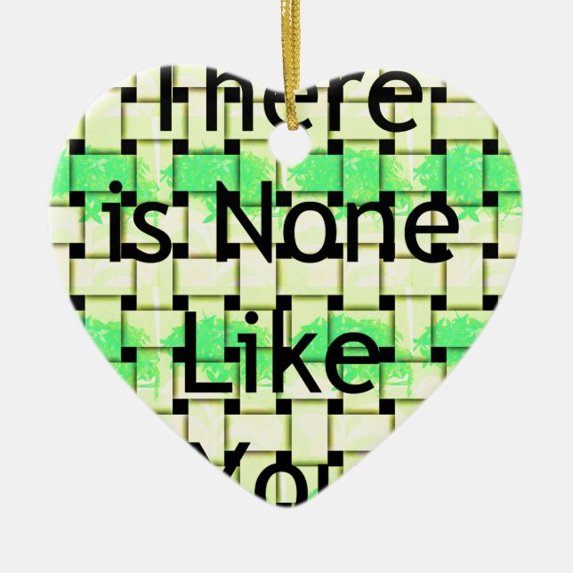 Like You.png Ceramic Tree Decoration (Front)