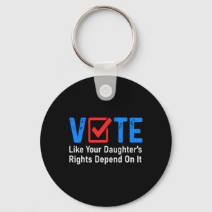 Like Your Daughter's Rights Depend On It Feminist Key Ring