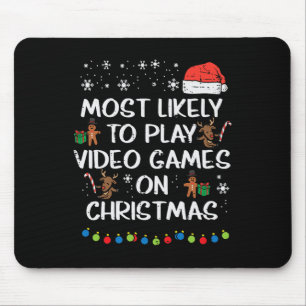 Likely Play Video Games Christmas Xmas Family Boys Mouse Mat