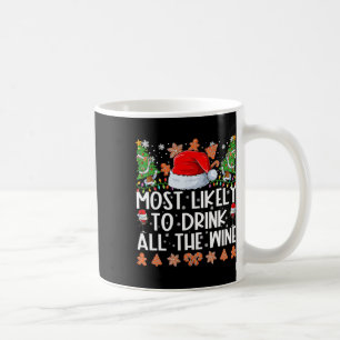 Likely To Drink All The Wine Family Christmas Paja Coffee Mug