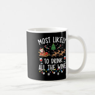 Likely To Drink All The Wine Family Matching Chris Coffee Mug