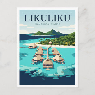 Likuliku Lagoon Malolo Fiji Postcard