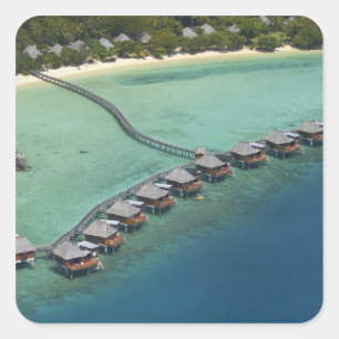 Likuliku Lagoon Resort, Malolo Island, Fiji Square Sticker