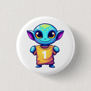 Lil' Alien 3 Cm Round Badge