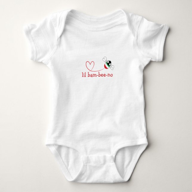Lil Bam-bee-no Baby Bodysuit  (Front)