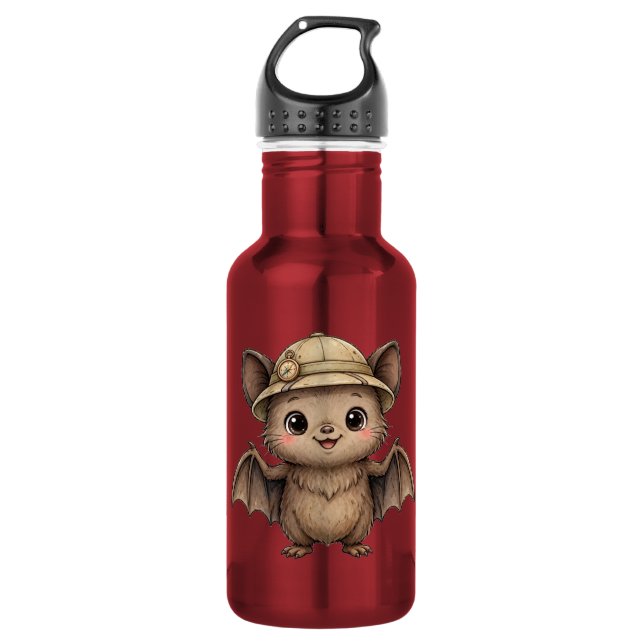 Lil' Bayou Explorers Bat Water Bottle (Front)