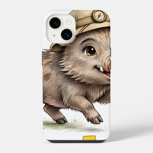 Lil' Bayou Explorers Boar iPhone 14 Case (Back)