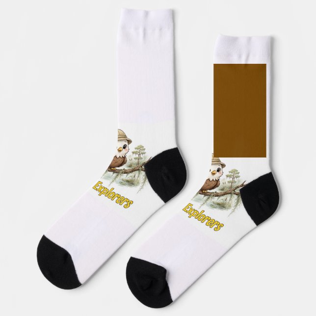 Lil' Bayou Explorers Eagle Socks (Left)