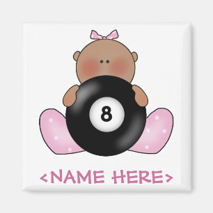 Lil Billiards Baby Girl - Girl Magnet