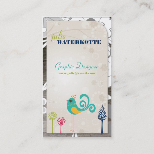 Lil Birdie Graphic Design Business Cards (Front)