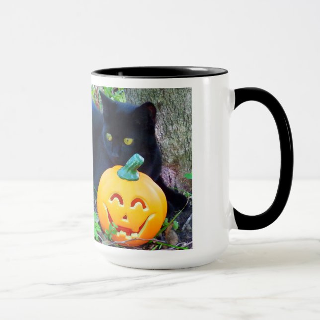 Lil' Blackie Pumpkin Mug (Right)