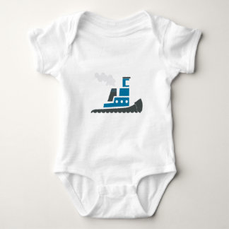 Lil Blue Tugboat Baby Bodysuit