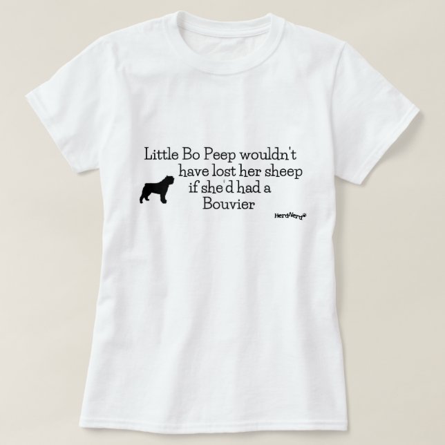 Lil' Bo Peep & Bouvier T-Shirt (Design Front)