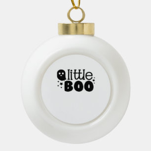 Lil Boo Halloween 2025 Ceramic Ball Christmas Ornament