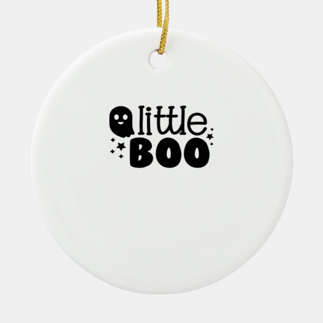 Lil Boo Halloween 2025 Ceramic Tree Decoration (Front)