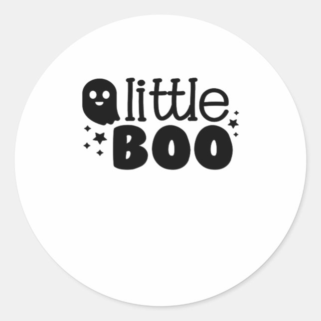 Lil Boo Halloween 2025 Classic Round Sticker (Front)