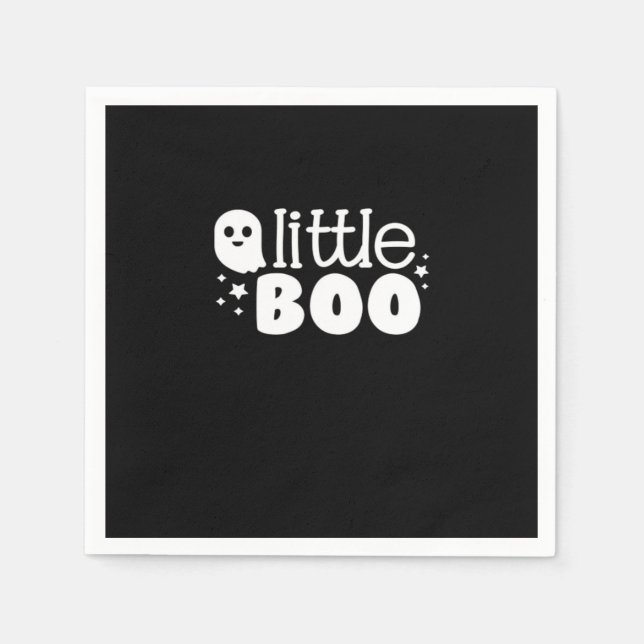 Lil Boo Halloween Vintage Style Napkin (Front)
