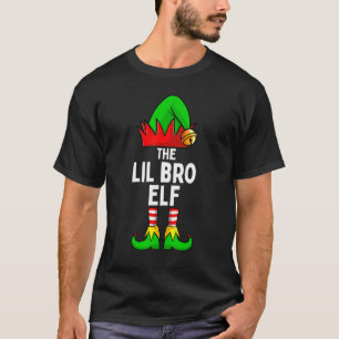 Lil Bro Elf Matching Family Christmas Brother T-Shirt