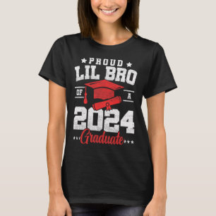 Lil Bro Of A Cl Of 2024 Graduate Senior Graduation T-Shirt