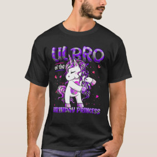 Lil Bro Of Birthday Princess Flossing Unicorn Lil T-Shirt