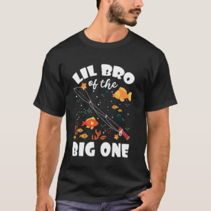 Lil Bro Of The Big One Birthday Fishing Theme Bday T-Shirt