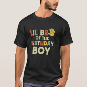 Lil Bro Of The Birthday Boy Hi Five 5 Year Old Bda T-Shirt