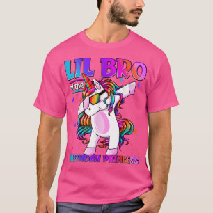 Lil Bro of the Birthday Princess Dabbing Unicorn L T-Shirt