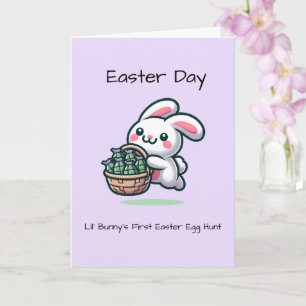 Lil' Bunny’s First Egg Hunt Easter Card