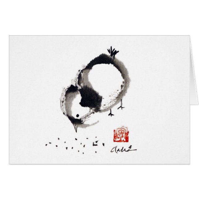 Lil Chick, Sumi-e by Andrea Erickson (Front Horizontal)