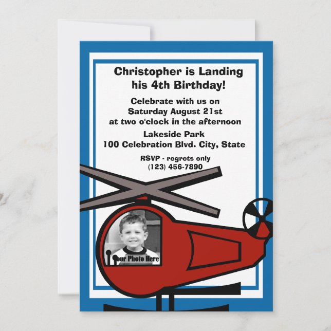 Lil' Chopper Invitation (Front)