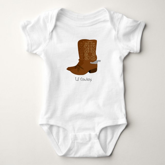 Lil Cowboy Baby Bodysuit (Front)