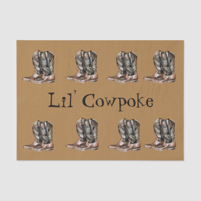 Lil' Cowpoke Tissue Paper (Front)