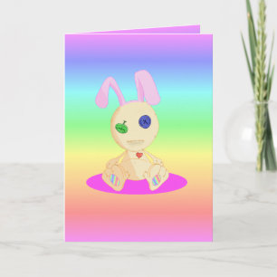 Lil Cushy Bunny  Happy Easter Holiday Card