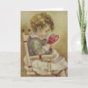 'Lil Darling' Vintage Valentine Card