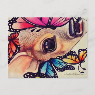_LiL Deer and Butterflies_ Postcard