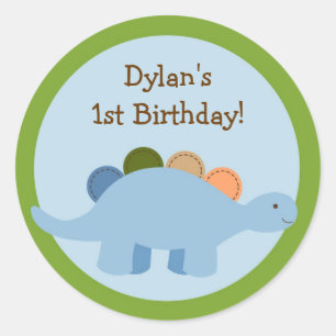 Lil Dino Dinosaur Boys Envelope Seals Stickers