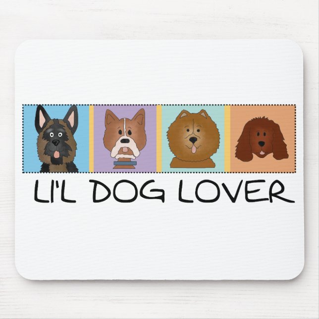 Li'l Dog Lover Mouse Mat (Front)