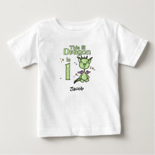 Lil Dragon 1st Birthday Baby T-Shirt