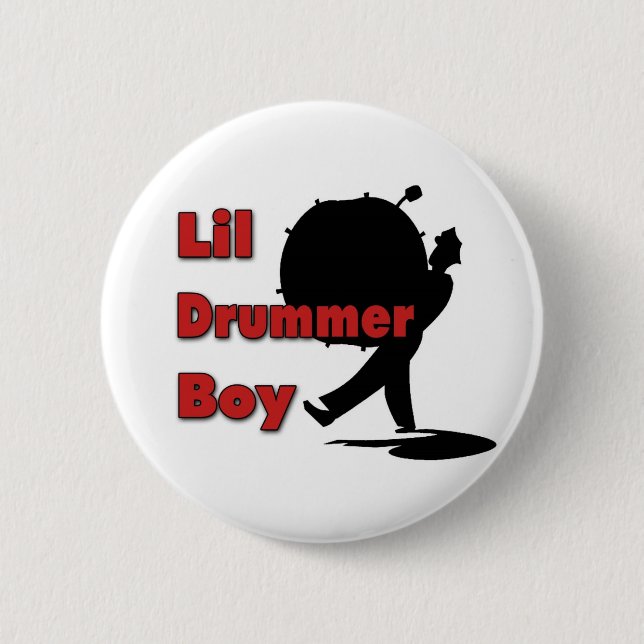 Lil Drummer Boy 6 Cm Round Badge (Front)