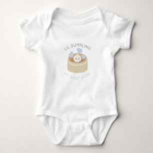 Lil Dumpling is My Wrap Name Boy Baby Bodysuit