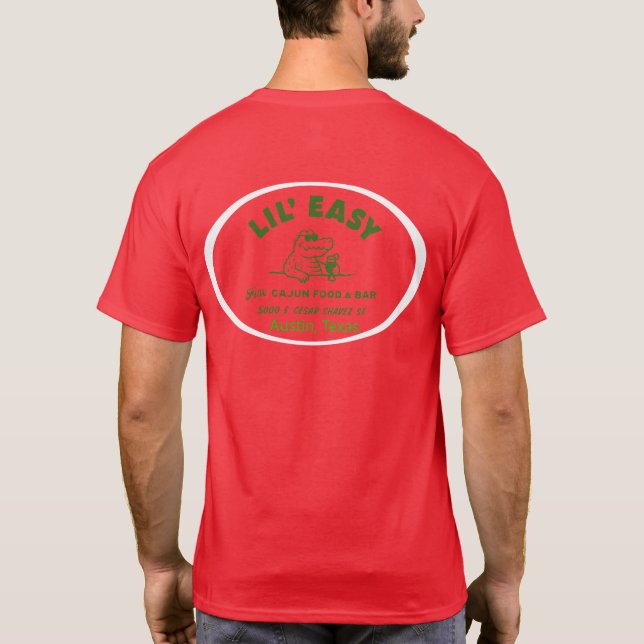 Lil' Easy Cajun Garage T-Shirt (Back)