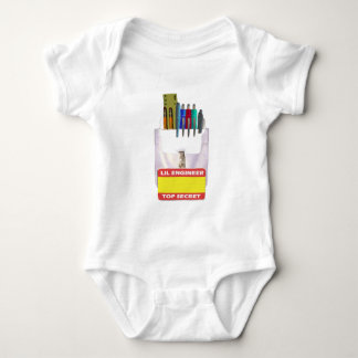 Lil Engineer Pocket Protector Baby Bodysuit