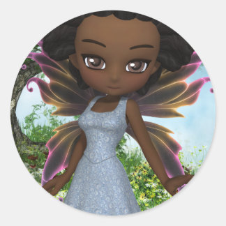 Lil Fairy Princess Classic Round Sticker