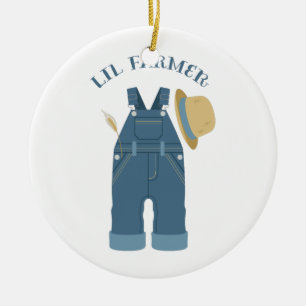 Lil Farmer Ceramic Tree Decoration