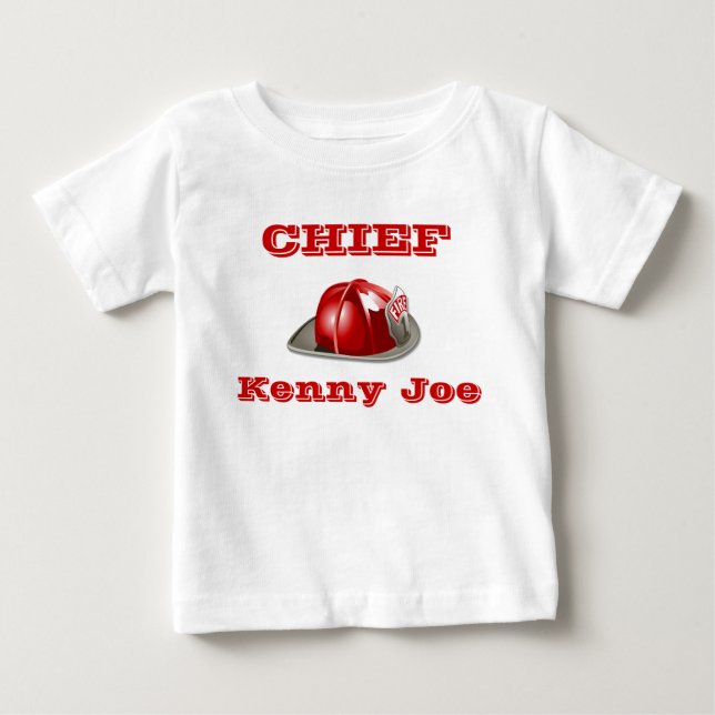 Lil' Fire Chief Baby T-Shirt (Front)
